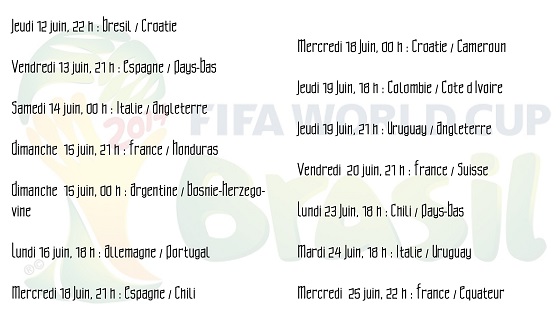 Mon calendrier