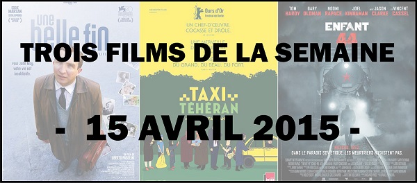 Trois films de la semaine